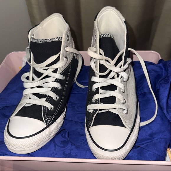 Converse Chuck Taylor All Star High 168762C Grey Black Womens 8/Mens 6/EUR 39 - Picture 7 of 15